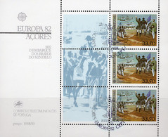 CEPT 1982 Historie Insel Azoren Block 3 O 6€ Einschiffung Helden Von Mindelo Sheet S/s Hoja Bloc Bloque Bf Portugal - 1982