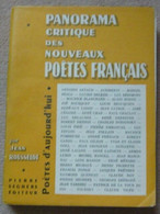 Panorama Critique Des Nouveaux Poètes Français - Autores Franceses