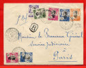 INDOCHINE ENTIER POSTAL RECOMMANDE DU 21/08/1926 DE THUDAUMOT POUR PARIS - Brieven En Documenten