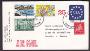 United States Airmail Uprated Postal Stationery Ganzsache Entier 1994 New Sweden 1638 Stamp - 3c. 1961-... Brieven