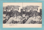 L ´ AUVERGNE.  -  Royat  -  L´Eglise.  -  BELLE  CARTE STEREO  - - Stereoscope Cards