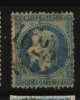 France, N° 29B Oblitération GC GROS CHIFFRES  N° 1625  // GARE D' IVRY - 1863-1870 Napoléon III Con Laureles