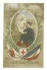 Croix-Rouge Française - CPA - Infirmière Veillant Sur Un Soldat, Militaire, Poilu, Drapeau - Croix-Rouge