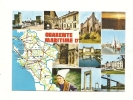 Cp,Carte Géographique, Charente Maritime, Voyagée 1989 - Carte Geografiche