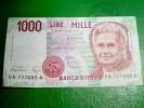 REPUBBLICA ITALIANA -  LIRE MILLE  MONTESSORI 8 DECRETI  - BANCA D´ ITALIA  ANNO 1990/1998 - 1000 Liras