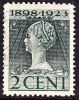1923 Jubileumzegels 2 Cent Groen Tanding 11½  X 12½ NVPH 121 H - Usati