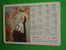 Calendarietto Anno1980  - S.RITA Da Cascia - Santuario V.Vernazza A TORINO  - Santino / Plastificato - Petit Format : 1971-80