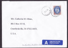 Norway A Prioritaire Airmail Label TRONDHEIM 2000 Cover To CRAWFORDSVILLE USA - Cartas & Documentos