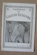 Programme Officiel Du Théâtre Du Grand Guignol 1933 - Auteurs Français
