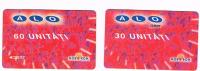 ROMANIA  - MOBIL ROM  (GSM RECHARGE) -  ALO 5 (LOT OF 2 DIFFERENT)    - USED  -  RIF. 3337 - Rumänien