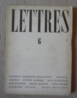 Lettres 6 - Revue Littéraire - Autores Franceses