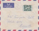 AFRIQUE OCCIDENTALE FRANCAISE 1957 COLONIE FRANCAISE LETTRE PAR AVION POUR MARSEILLE MARCOPHILIE - Lettres & Documents
