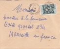 Pita Moyenne Guinée Guinéa Afrique Colonie Francaise Lettre Par Avion Pour Marseille Marcophilie Rare - Lettres & Documents