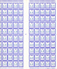 Feuille De Fictif  --   F T 18   --   0.10   -- 100 Timbres Coin Daté En Date Du 18 / 03 / 68 - Phantomausgaben