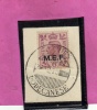 MEF 1943-47 6 P TIMBRATO NELL´EGEO SU FRAMMENTO - Occ. Britanique MEF