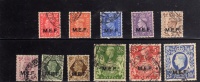 MEF M.E.F. 1943 - 1947 SERIE COMPLETA COMPLETE SET USATA USED OBLITERE' - Occ. Britanique MEF