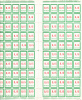 Feuille De Fictif  --   F  142   --   0.15   -- 100 Timbres Coin Daté En Date Du 27 / 03 / 61 - Fictifs