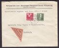 Sweden Postförskott Remboursement Label SMÅLANDS Och BLEKINGE FÄRGHANDLARES FÖRENING, KALMAR 1947 Cover To LANDERYD - Brieven En Documenten