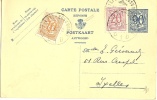 Belgique 143 I Réponse + 850 Et 851 - Postcards 1951-..