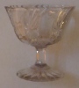 Petite Coupe Fruits Verre Bulle épais Décorée  Très Ancienne   Vintage  Début19e ? 13 X 13 Cm  état Moyen - Glas & Kristal