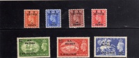 ERITREA 1951 B.A. SOPRASTAMPATI BA DI GRAN BRETAGNA SERIE COMPLETA COMPLETE SET MNH - Eritrée