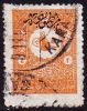 TURKEY 1901-05 Newspaper Stamp 2 Pia Orange  Mi. 98 A - Oblitérés