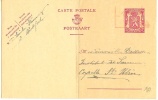 Belgique Cartes Postales Surchargées "-10%" N° 11 I FN Obl. - Tarjetas 1934-1951