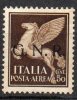 1944 Repubblica Sociale GNR Aerea N. 118 Integro MNH** Centrato - Luftpost