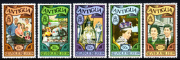 ANTIGUA - 1977 QEII ROYAL VISIT SET (5) PERF 14 FINE MNH ** SG 548-552 - 1960-1981 Interne Autonomie