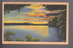 Twilight On Paugus Bay, Lake Winnipesaukee, New Hampshire - Postmarked AltonBay - White Mountains