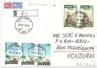 Registered Cover Rumania  To Honduras 1999 - Lettres & Documents