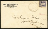1894 USA Cover. ADA, Michigan Jan.20.1894. + Missent.  (H05c090) - Briefe U. Dokumente