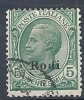 1912 EGEO RODI USATO 5 CENT - RR9441 - Egeo (Rodi)