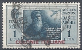 1932 EMISSIONI GENERALI USATO DANTE POSTA AEREA 1 LIRA - RR9452 - Algemene Uitgaven