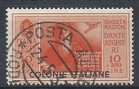 1932 EMISSIONI GENERALI USATO DANTE POSTA AEREA 10 LIRE - RR9452 - Emissions Générales