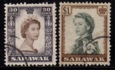 Sarawak Used 1955, QE II - Sarawak (...-1963)