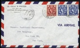 1959 St. Lucia. Air Mail Letter, Cover Sent To New York - USA. (H130c001) - Ste Lucie (...-1978)