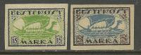 ESTLAND Estonia Estonie 1920 Wikingerschiff  Michel 23 B - 24 B * - Estonia