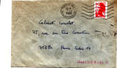 PARIS15 Annexe 3 Avec Liberté 1.80 Rouge Du 07/02/1983 - Storia Postale