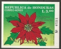 Honduras 1990 N° BF 42A ** Noël, Flore, Fleur, Euphoria Pulcherrima, Fleur De Poinsettia - Honduras