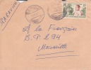 BANGUI - OUBANGUI - CHARI - 1957 - COLONIES FRANCAISES - LETTRE - MARCOPHILIE - Andere & Zonder Classificatie