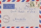 GRIMARI - TRANSIT PAR BANGUI - OUBANGUI - A.E.F - 1956 - COLONIES FRANCAISES - LETTRE - MARCOPHILIE - Andere & Zonder Classificatie