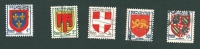 France Lot 834 835 836 837 838 Oblitéré - 1941-66 Wappen