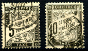 Porto, Timbre Taxe: Mi.N°+ Maury, Yvert N° 14+15 O Gestempelt Obliter, 5+10 Centime , - 1859-1959 Used