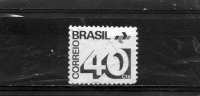 BRESIL 1030° 40c Vert-noir Série Courante Chiffres (10% De La Cote + 0,25) - Used Stamps