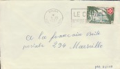 BOUAR - OUBANGUI - CHARI - 1957 - COLONIES FRANCAISES - FLAMME - LETTRE - MARCOPHILIE - Otros & Sin Clasificación