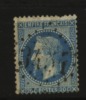 France N° 29B Oblitération GC GROS CHIFFRES  N° 3454  // SOUPPES - 1863-1870 Napoleon III With Laurels