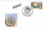 Cactusses,cactus Oblitération + COVERS Commemorative 2005,Special Cancel From Romania. - Cactus