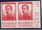 N°123 N Paire Non Dentelée BDF Avec Inscriptions Marginales. TTB - 1912 Pellens