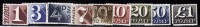 Great Britain Used 9v Postage Due (1.00 Pound Damage / Filler), To Pay - Strafportzegels